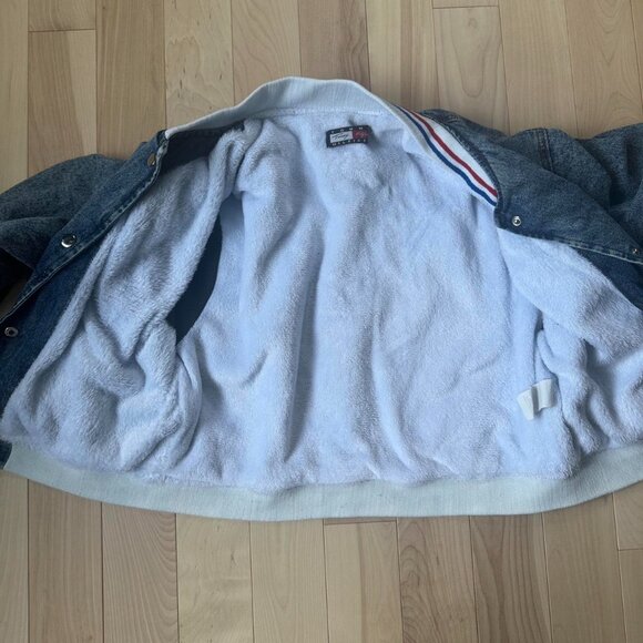 Vintage Tommy Hilfiger Lined Cropped Bomber Denim - Picture 8 of 8